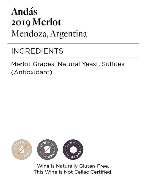Andás 2019 Merlot Mendoza, Argentina