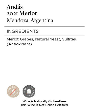 Andás 2021 Merlot Mendoza, Argentina