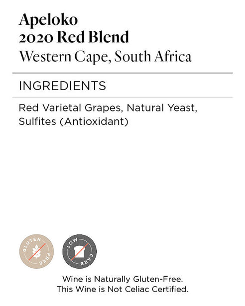 Apeloko 2020 Red Blend Western Cape, South Africa