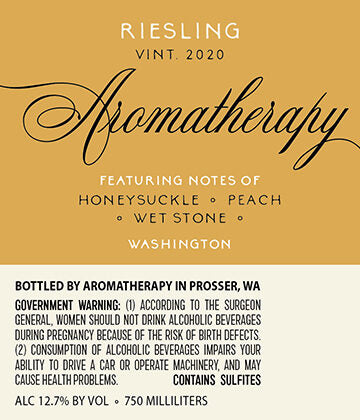 Aromatherapy 2020 Riesling, Washington