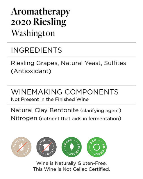 Aromatherapy 2020 Riesling, Washington