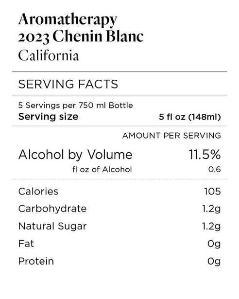 Aromatherapy 2023 Chenin Blanc, California