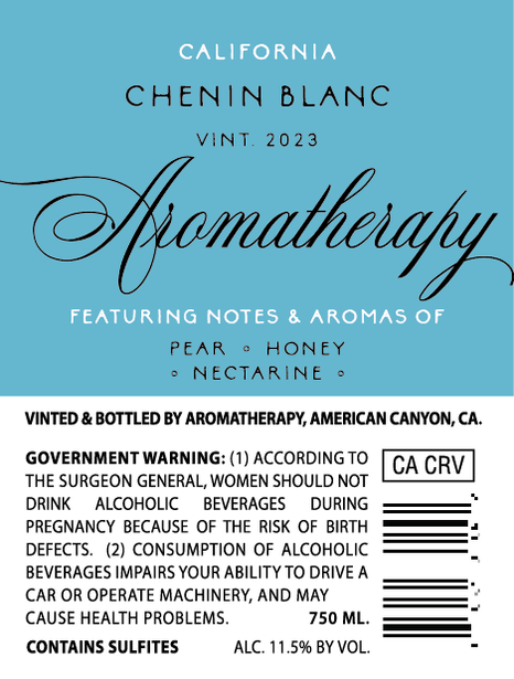 Aromatherapy 2023 Chenin Blanc, California