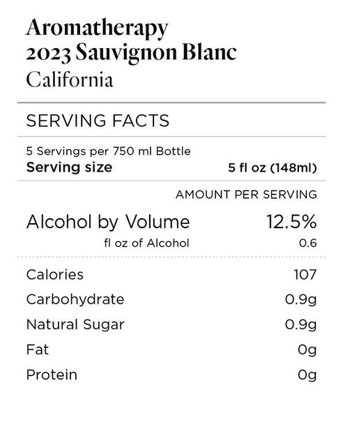 Aromatherapy 2023 Sauvignon Blanc, California