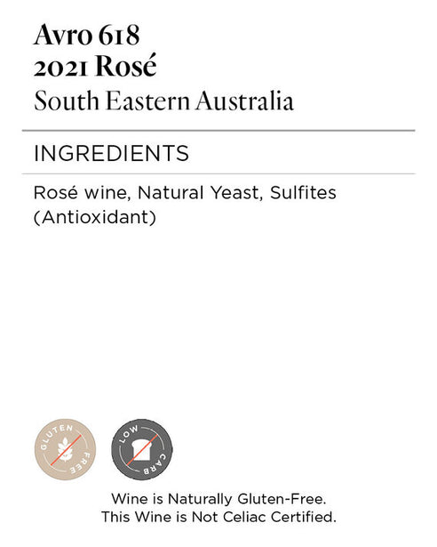 Avro 618 2021 Rosé South Eastern Australia, Australia