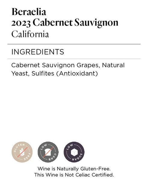 Beraelia 2023 Cabernet Sauvignon, California