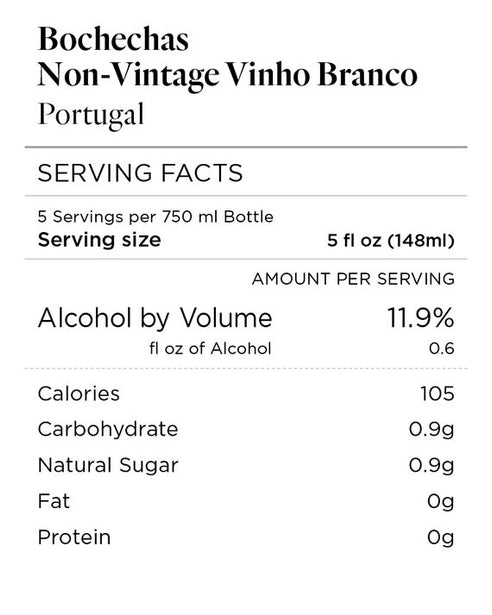 Bochechas NV Vinho Branco, Portugal