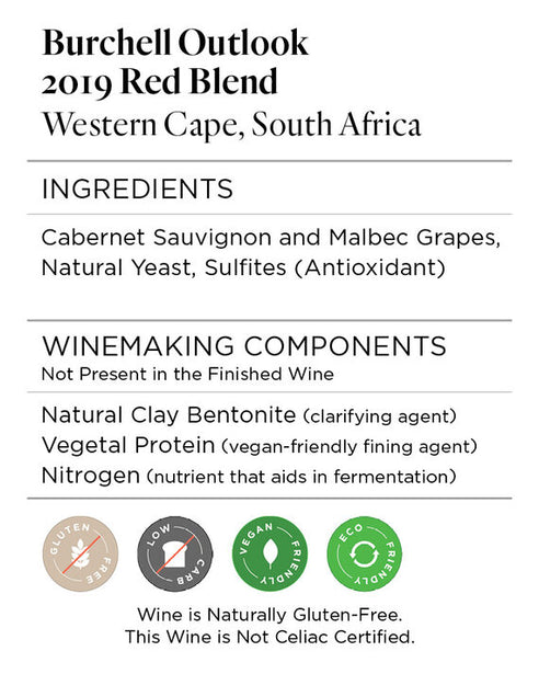 Burchell Outlook 2019 Red Blend Western Cape, South Africa