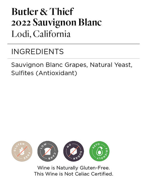 Buy Butler & Thief 2022 Sauvignon Blanc – Firstleaf