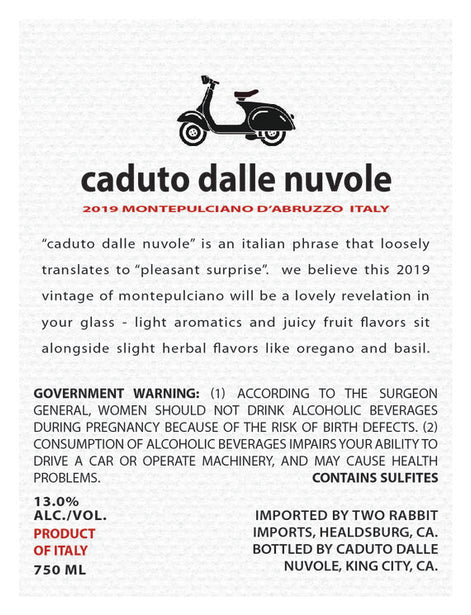 Caduto dalle Nuvole 2019 Montepulciano d'Abruzzo DOC, Italy
