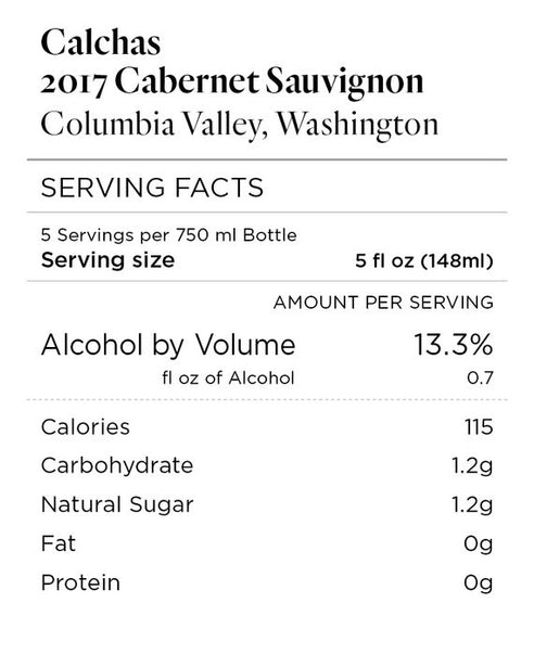 Calchas 2017 Cabernet Sauvignon Columbia Valley, Washington