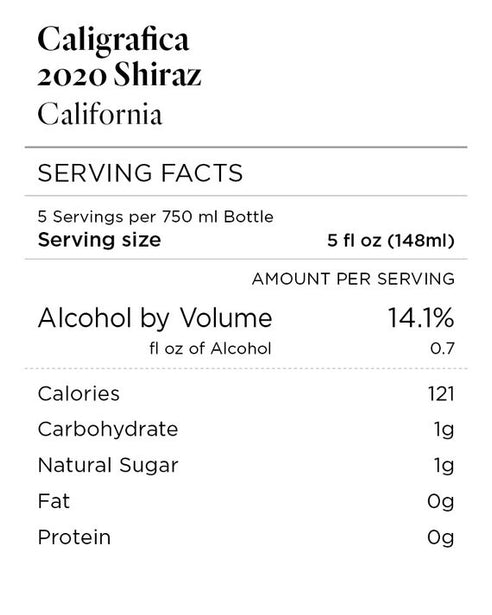 Caligrafica 2020 Shiraz California