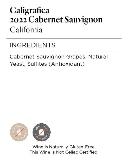 Caligrafica 2022 Cabernet Sauvignon, California