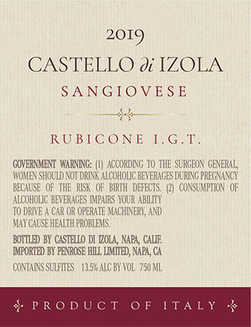 Castello di Izola 2019 Sangiovese Rubicone IGT, Italy