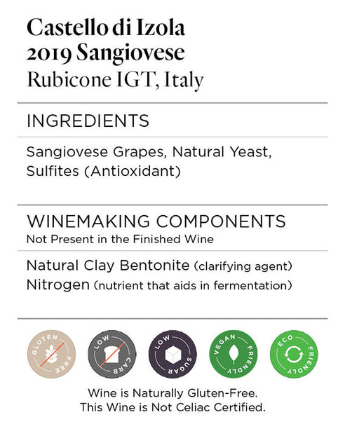 Castello di Izola 2019 Sangiovese Rubicone IGT, Italy