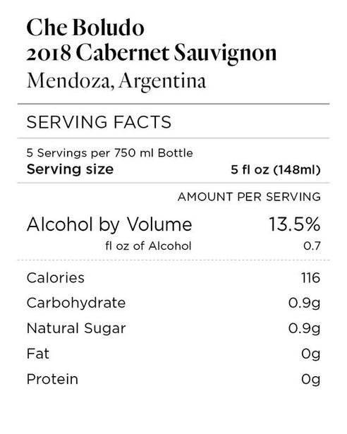 Che Boludo 2018 Cabernet Sauvignon Mendoza, Argentina