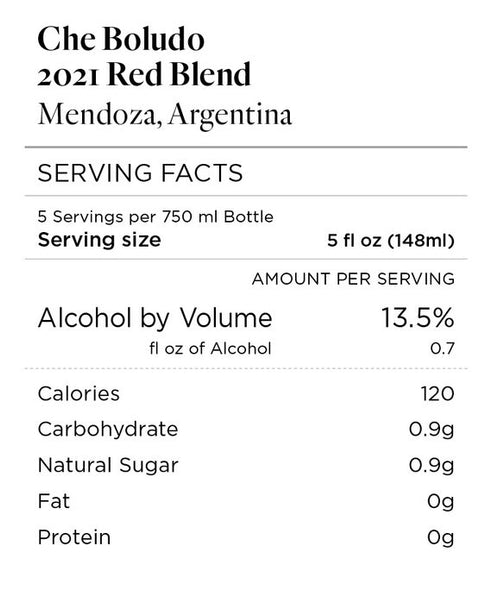 Che Boludo 2021 Red Blend Mendoza, Argentina