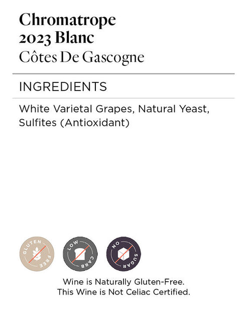 Chromatrope 2023 White Blend Côtes De Gascogne IGP, France