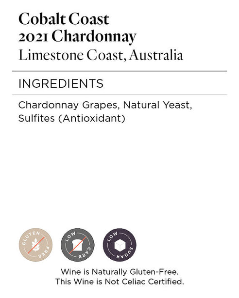 Cobalt Coast 2021 Chardonnay Limestone Coast, Australia