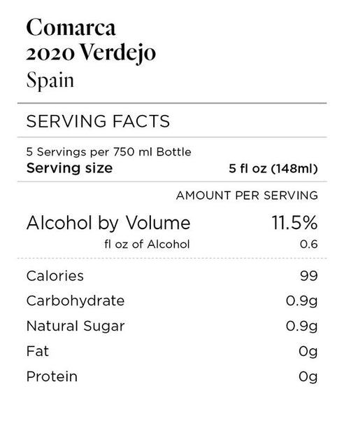 Comarca 2020 Verdejo Spain