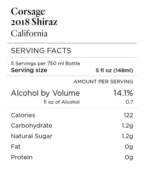 Corsage 2018 Shiraz California