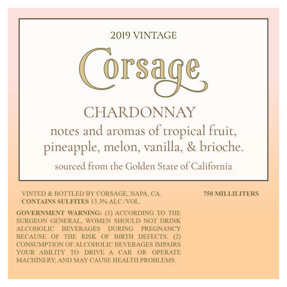 Corsage 2019 Chardonnay California