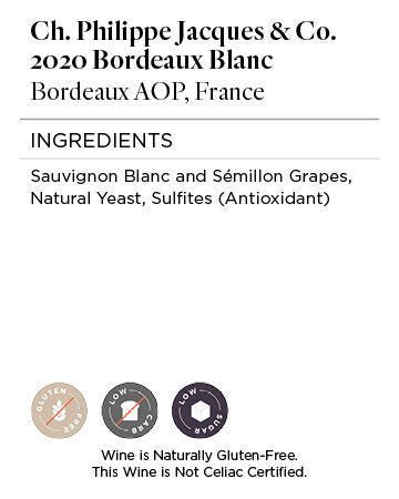 Ch. Philippe Jacques & Co. 2020 Bordeaux Blanc Bordeaux AOP, France