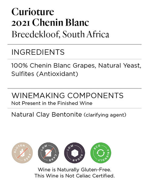 Curioture 2020 Chenin Blanc Breedekloof, South Africa