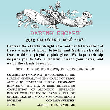 Daring Escape 2018 Rosé, California