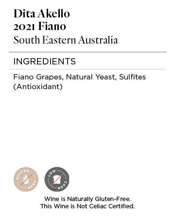 Dita Akello 2021 Fiano South Eastern Australia, Australia