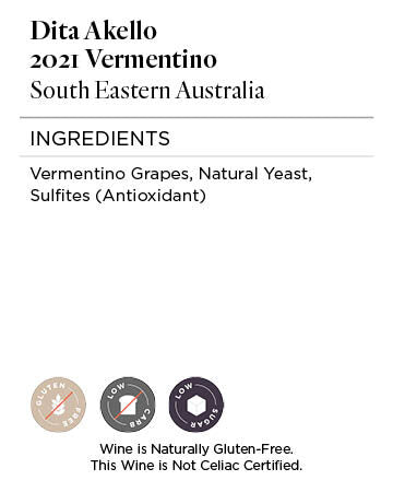 Dita Akello 2021 Vermentino South Eastern Australia, Australia