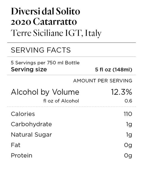 Diversi dal Solito 2020 Catarratto Terre Siciliane IGT, Italy