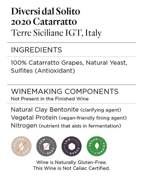 Diversi dal Solito 2020 Catarratto Terre Siciliane IGT, Italy