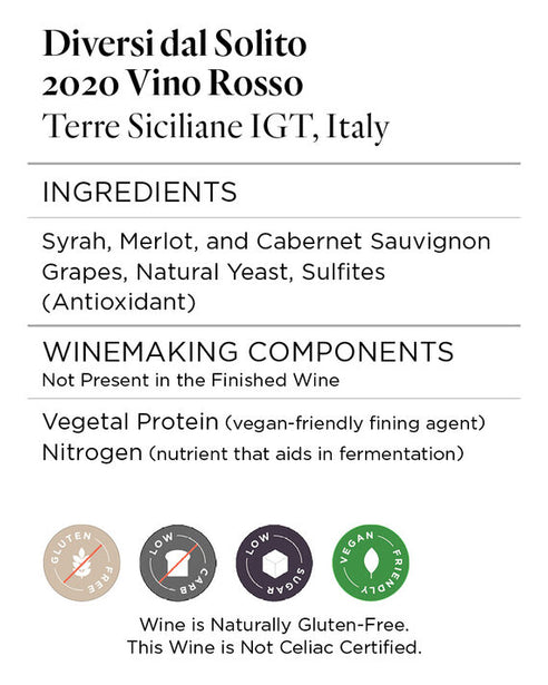 Diversi dal Solito 2020 Vino Rosso Terre Siciliane IGT, Italy