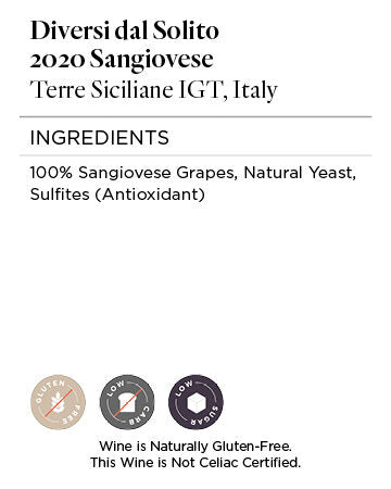 Diversi dal Solito 2020 Sangiovese Terre Siciliane IGT, Italy