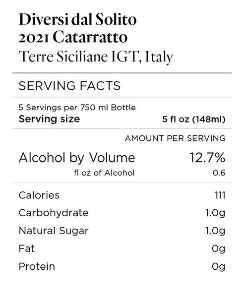Diversi dal Solito 2021 Catarratto Terre Siciliane IGT, Italy