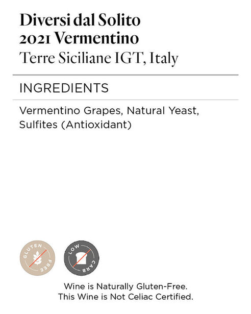 Diversi dal Solito 2021 Vermentino Terre Siciliane IGT, Italy
