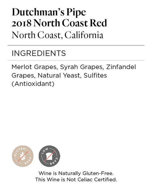 Dutchman's Pipe 2018 North Coast Red North Coast, California