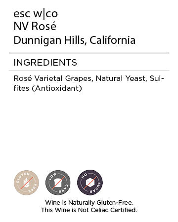esc w/co Rose nutritional information