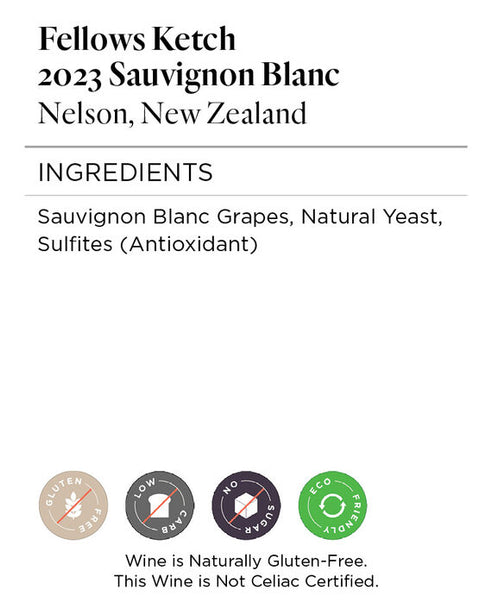 Fellows Ketch 2023 Sauvignon Blanc Nelson, New Zealand