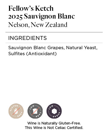 Fellow's Ketch 2025 Sauvignon Blanc Ingredients