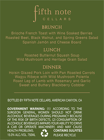 Fifth Note Cellars 2020 Cabernet Sauvignon Sonoma County, California