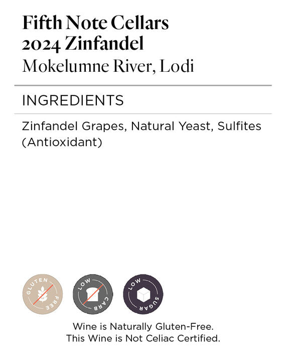 Buy Fifth Note Cellars 2024 Zinfandel – Firstleaf