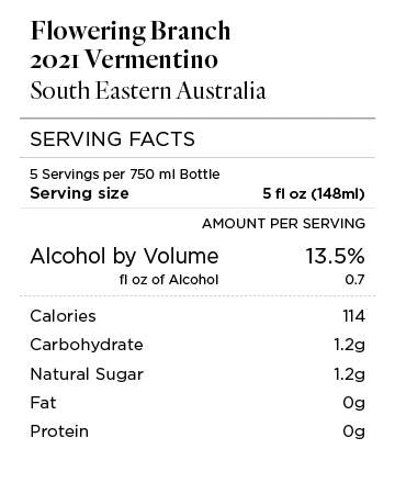 Flowering Branch 2021 Vermentino South Eastern Australia, Australia