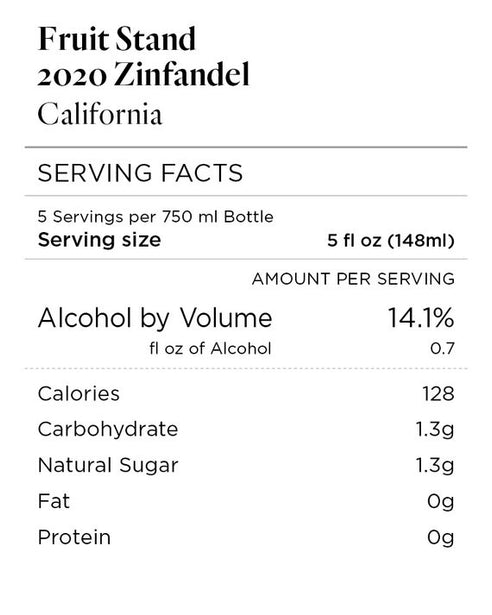Fruit Stand 2020 Zinfandel California