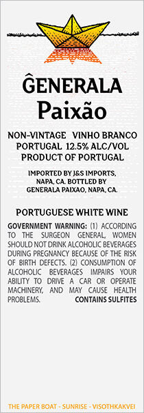 Ĝenerala Paixão NV Vinho Branco, Portugal