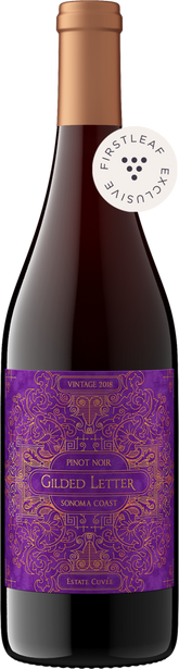 Gilded Letter 2018 Pinot Noir Sonoma Coast, California