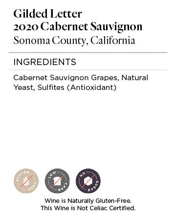 Gilded Letter 2020 Cabernet Sauvignon Sonoma County, California