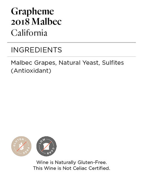 Grapheme 2018 Malbec California