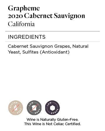 Grapheme 2020 Cabernet Sauvignon California